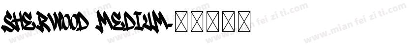 Sherwood Medium字体转换